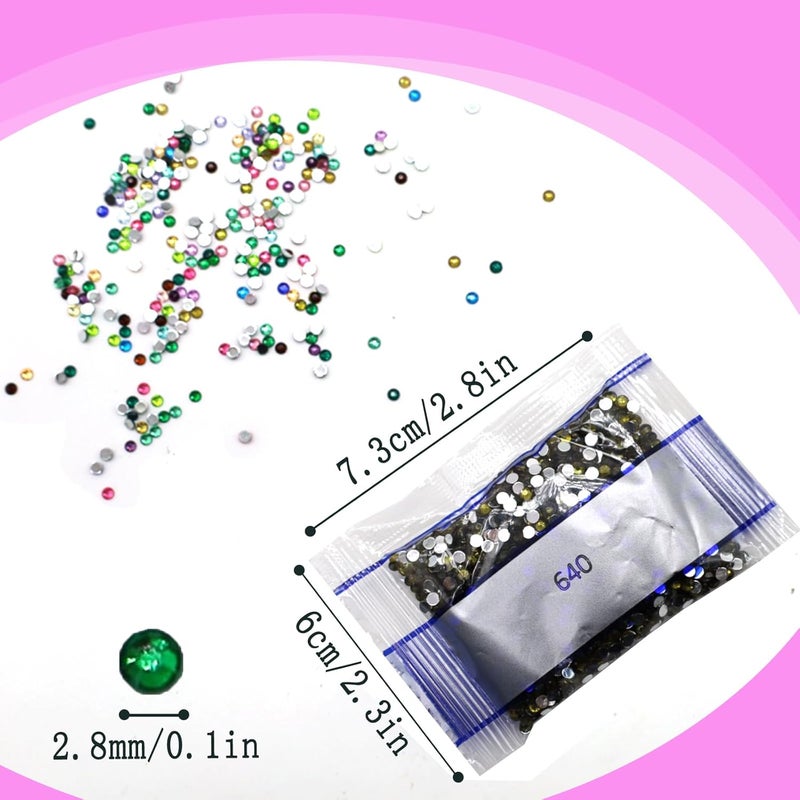 THUTEP 10000 Pieces Shiny 5D Diamond Art Painting Beads, Single Color Code:640, Rhinestones Accessories for Crafting, Round Beads Art Replacement for DIY Craft Diamond Art Painting Accessories (640) - Image 3